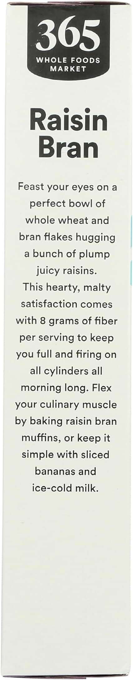 365 by Whole Foods Market, Raisin Bran Cereal, Vegan, Low-Fat, 15 Ounce - Image 6