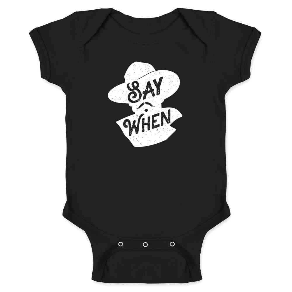 Pop Threads Say When Doc Holliday Western Quote Infant Baby Boy Girl Bodysuit - Product Image