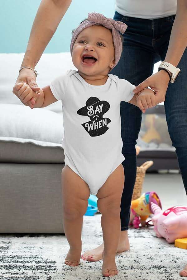 Pop Threads Say When Doc Holliday Western Quote Infant Baby Boy Girl Bodysuit - Image 3