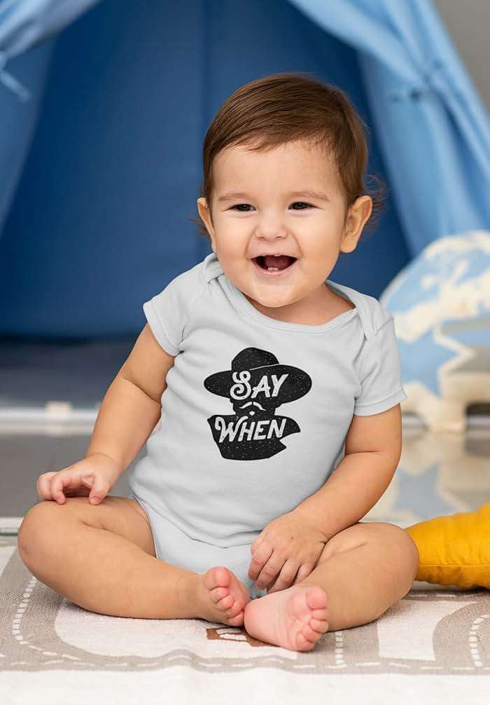 Pop Threads Say When Doc Holliday Western Quote Infant Baby Boy Girl Bodysuit - Image 4