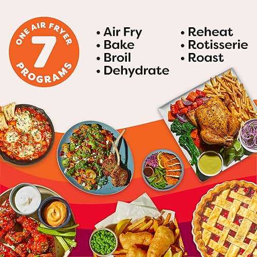Instant Pot 10QT Air Fryer, 7-in-1 Functions with EvenCrisp Technology that Crisps, Broils, Bakes, Roasts, Dehydrates, Reheats & Rotisseries, Includes over 100 In-App Recipes, Stainless Steel - Image 2