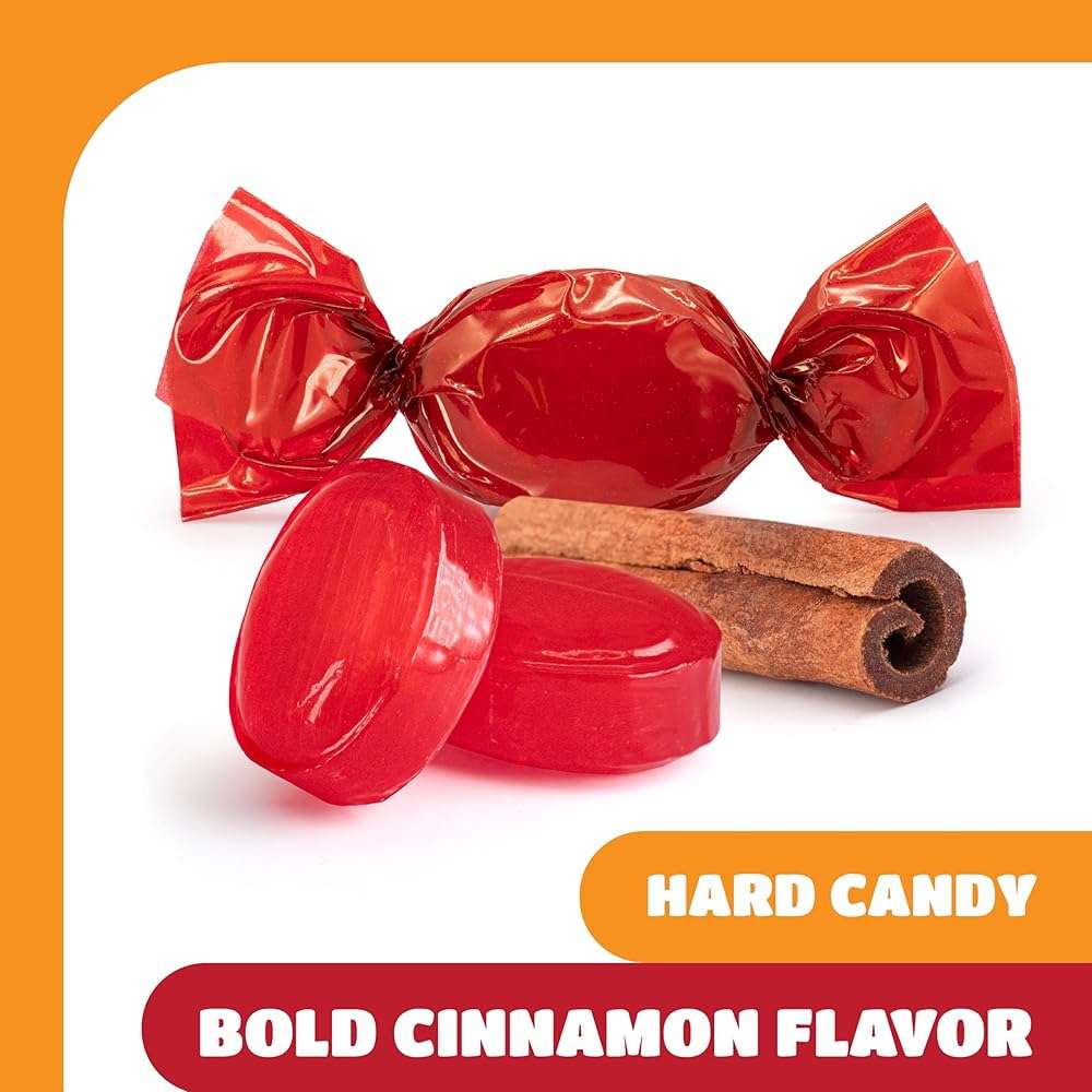 Cinnamon Candy - 2 Pound Bulk Pack - Cinnamon Hard Candy Individually Wrapped - Christmas Candies for Office Bowls & Sharing - Classic Spicy Sweet Holiday Treat - Image 4