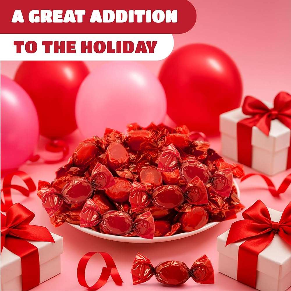 Cinnamon Candy - 2 Pound Bulk Pack - Cinnamon Hard Candy Individually Wrapped - Christmas Candies for Office Bowls & Sharing - Classic Spicy Sweet Holiday Treat - Image 7