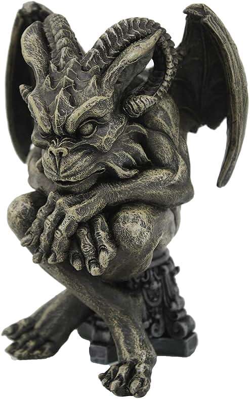 Pacific Giftware 6" inches Gargoyle Resin Tabletop Statue Sculpture Figurine - Image 1