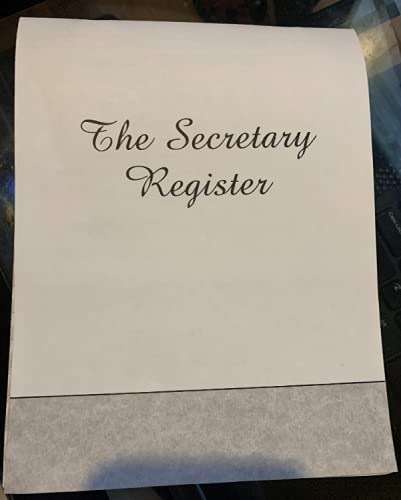Secretary Deskbook Check Register - Size 6 3/8 x 8 1/4 - Quantity 1 Register - Image 2