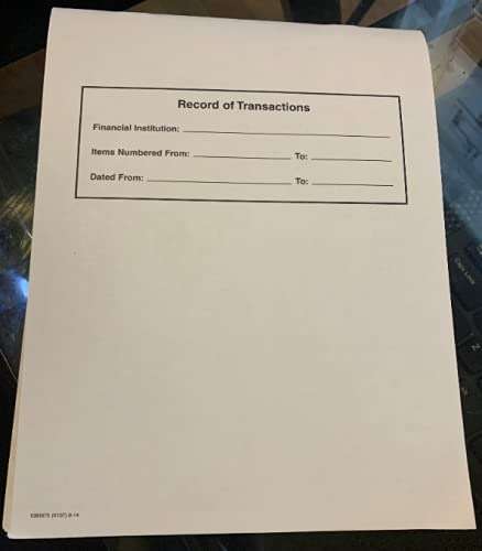 Secretary Deskbook Check Register - Size 6 3/8 x 8 1/4 - Quantity 1 Register - Image 3