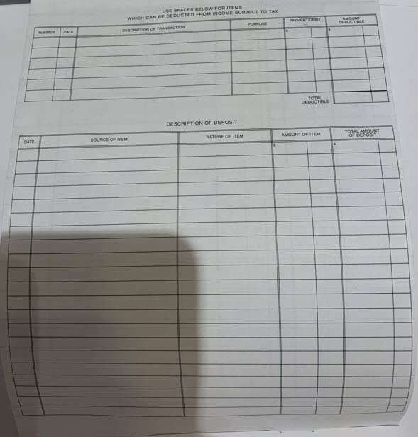 Secretary Deskbook Check Register - Size 6 3/8 x 8 1/4 - Quantity 1 Register - Image 5