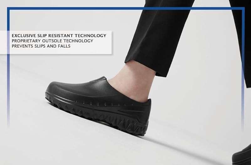 Shoes for Crews Unisex Slip-Resistant Work Clogs - Comfortable, Non-Slip Work Shoes for Men & Women in Food Service, Healthcare, Hospitality - Bloodstone - Image 8