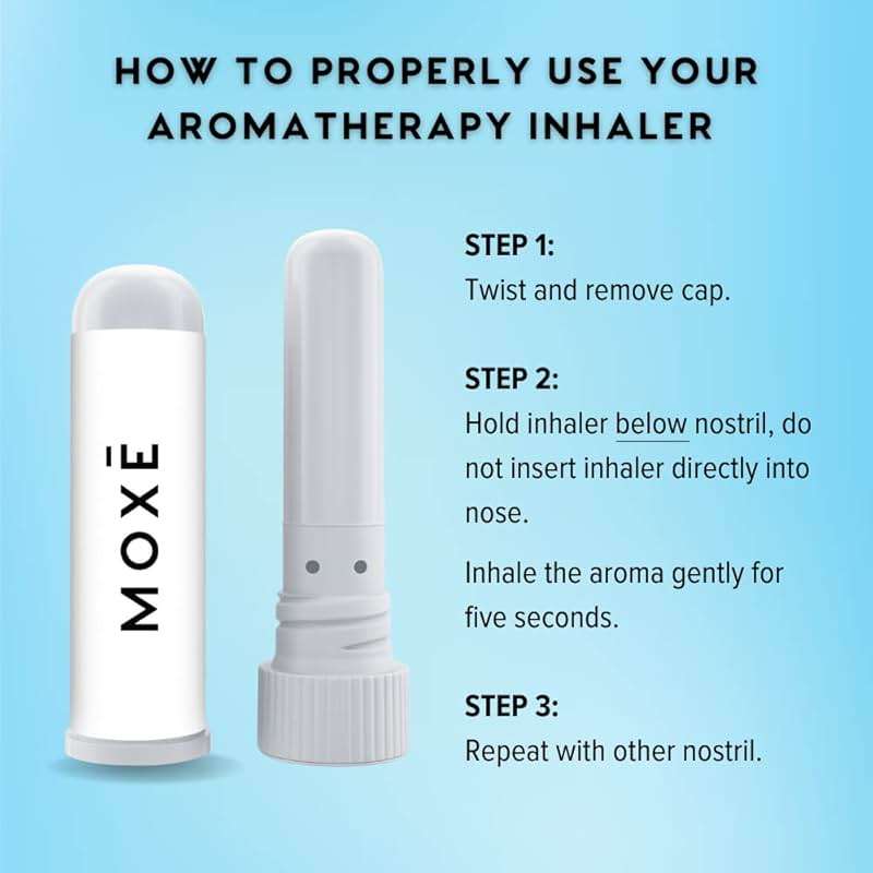 MOXE Frost - Energizing Aromatherapy Nasal Inhaler - Alleviate Headaches, Boost Focus & Energy - Cooling Sinus Blaster - Includes Peppermint, Eucalyptus, & Wintergreen Essential Oils - USA (3-Pack) - Image 3