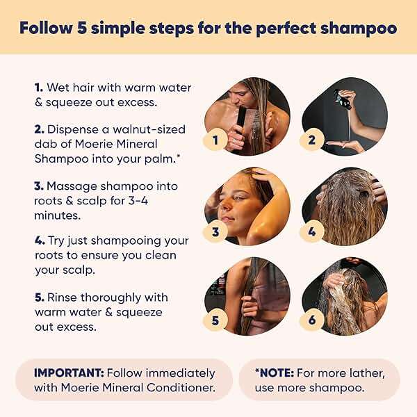 Moerie Hair Growth Shampoo and Conditioner for Women and Men, Hair Loss Solution with Biotin and Rosemary, Thickening Shampoo and Conditioner for Thinning Hair – Promotes Regrowth - Image 5