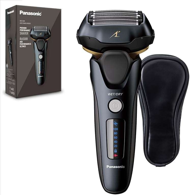 Panasonic ARC5 Electric Razor for Men with Pop-Up Trimmer, Wet/Dry 5-Blade Shaver, Men's Electric Razors for Shaving Face with Intelligent Shave Sensor and 16D Pivoting Head, ES-LV67-K (Black) - Image 1