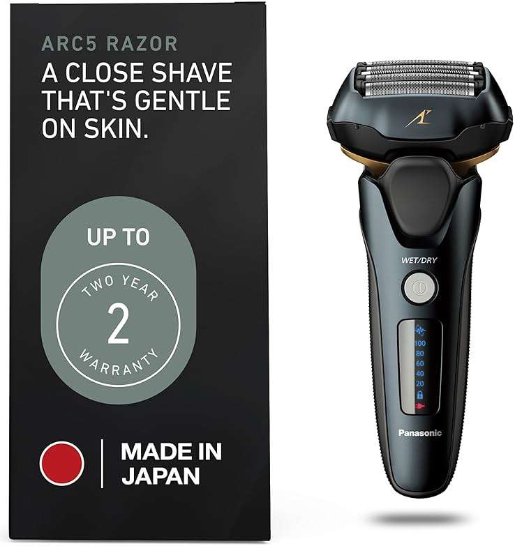 Panasonic ARC5 Electric Razor for Men with Pop-Up Trimmer, Wet/Dry 5-Blade Shaver, Men's Electric Razors for Shaving Face with Intelligent Shave Sensor and 16D Pivoting Head, ES-LV67-K (Black) - Image 2