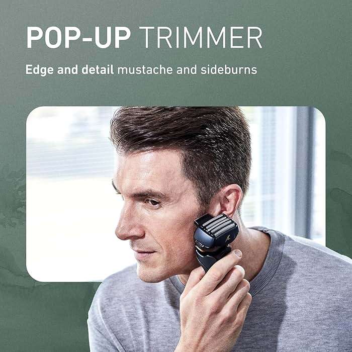 Panasonic ARC5 Electric Razor for Men with Pop-Up Trimmer, Wet/Dry 5-Blade Shaver, Men's Electric Razors for Shaving Face with Intelligent Shave Sensor and 16D Pivoting Head, ES-LV67-K (Black) - Image 8