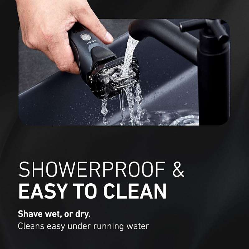 Panasonic ARC5 Electric Razor for Men with Pop-Up Trimmer, Wet/Dry 5-Blade Shaver, Men's Electric Razors for Shaving Face with Intelligent Shave Sensor and 16D Pivoting Head, ES-LV67-K (Black) - Image 9