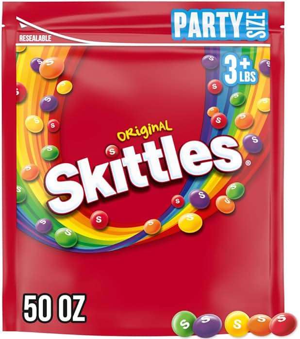 SKITTLES Original Fruity Candy 50-Ounce Party Size Pouch - Image 1