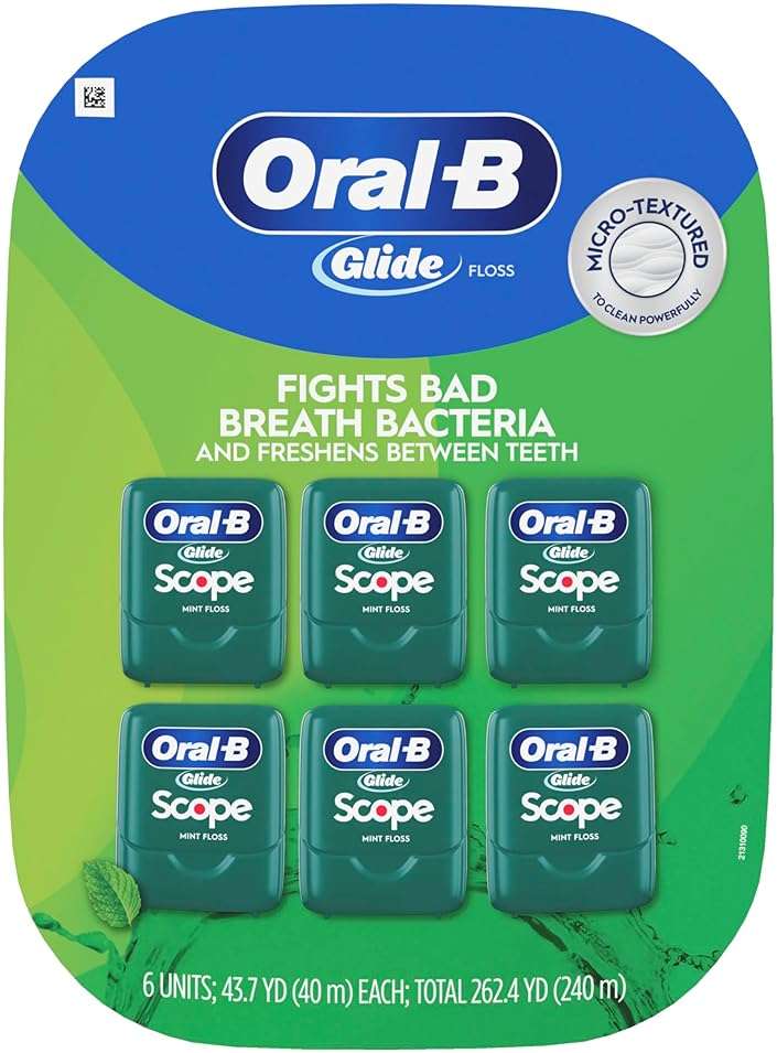 Oral-B Glide Dental Floss, Scope Mint Flavor, 40 m, Pack of 6 - Image 7