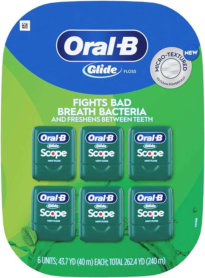 Oral-B Glide Dental Floss, Scope Mint Flavor, 40 m, Pack of 6 - Image 8