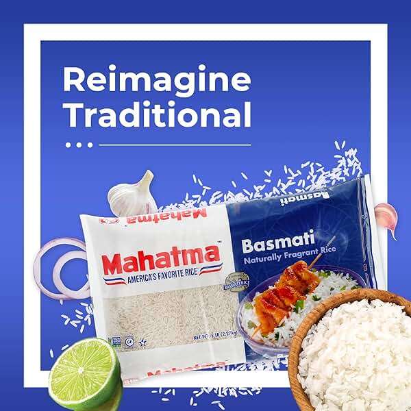 Mahatma Indian Basmati, 5lb Bag of Rice, Fluffy, Floral, and Nutty-Flavored Rice, Stovetop or Microwave - Image 3