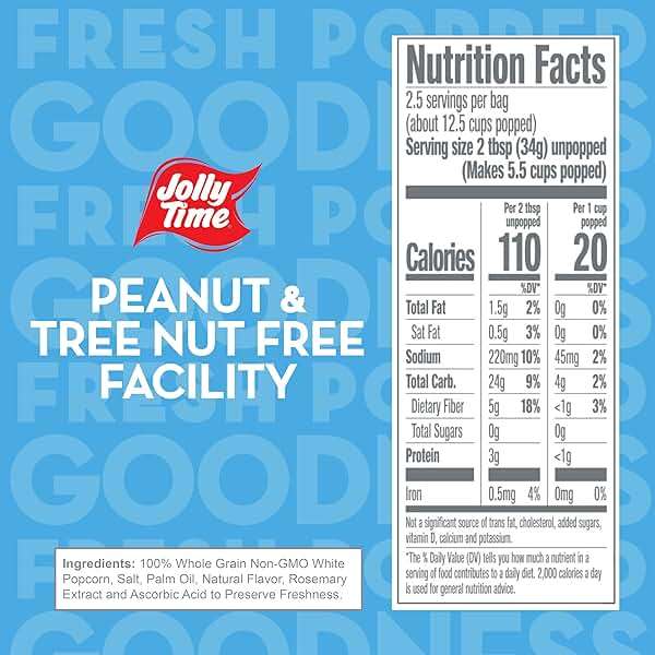 Jolly Time Healthy Pop Microwave Popcorn, Low Fat Gluten Free Non-GMO, 3oz Sharing Bag, 3 Bags Per Carton (Healthy Pop - Crispy N' White, 3 Ounce (Pack of 12)) - Image 2