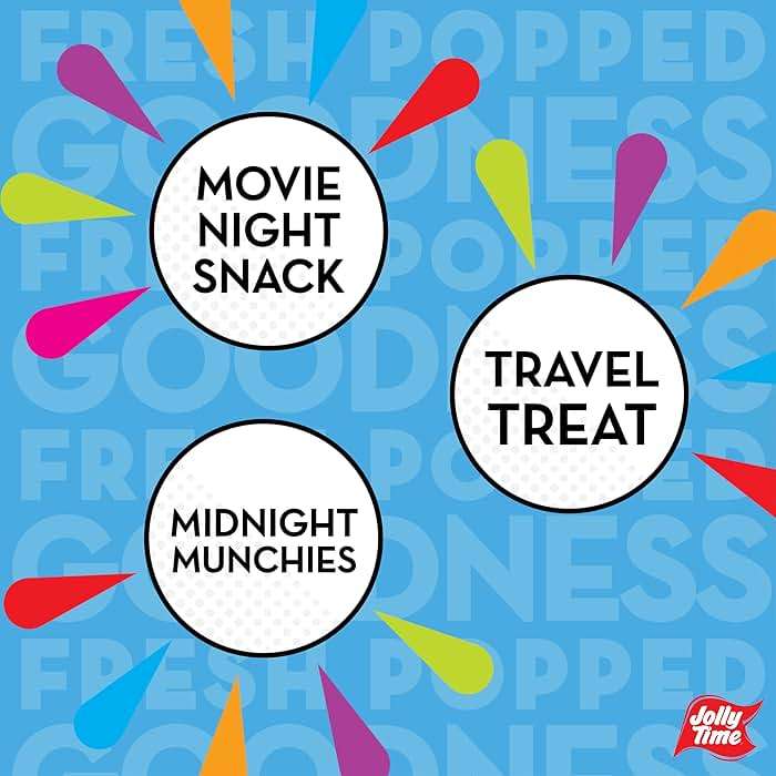 Jolly Time Healthy Pop Microwave Popcorn, Low Fat Gluten Free Non-GMO, 3oz Sharing Bag, 3 Bags Per Carton (Healthy Pop - Crispy N' White, 3 Ounce (Pack of 12)) - Image 7