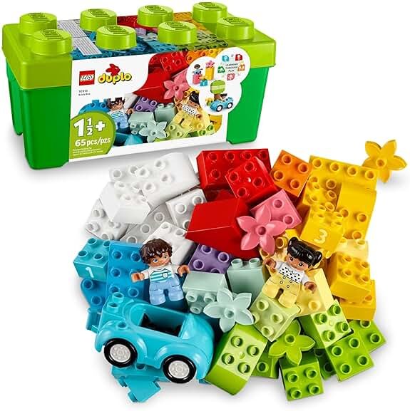 LEGO DUPLO Classic Brick Box Building Blocks - Stacking Toys for Toddlers, Ages 1.5+ Years - Learning & Educational Toys for Preschool - Develop Fine Motor Skills - Gift for Birthdays - 10913 - Product Image