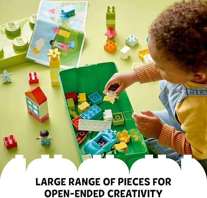 LEGO DUPLO Classic Brick Box Building Blocks - Stacking Toys for Toddlers, Ages 1.5+ Years - Learning & Educational Toys for Preschool - Develop Fine Motor Skills - Gift for Birthdays - 10913 - Image 4