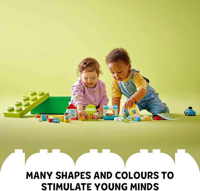 LEGO DUPLO Classic Brick Box Building Blocks - Stacking Toys for Toddlers, Ages 1.5+ Years - Learning & Educational Toys for Preschool - Develop Fine Motor Skills - Gift for Birthdays - 10913 - Image 6
