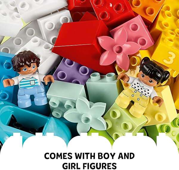 LEGO DUPLO Classic Brick Box Building Blocks - Stacking Toys for Toddlers, Ages 1.5+ Years - Learning & Educational Toys for Preschool - Develop Fine Motor Skills - Gift for Birthdays - 10913 - Image 8
