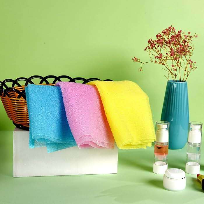 ARCH&M Exfoliating Washcloth Body Scrubber 35-Inch Japanese & Korean Back Scrubber Towel for All Skin Type Daily Use in Shower, Textured Nylon Body Washcloth for Smoother-Looking Skin Quick-Dry 3 Pack - Image 6