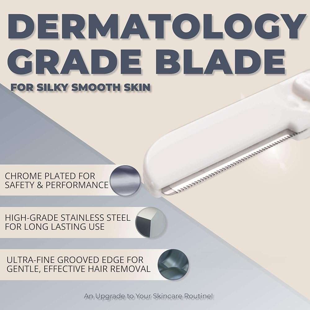 Jasclair Dermaplaning Razor (9 Count) – Face Razors for Women for Peach Fuzz, Eyebrow Shaping & Gentle Exfoliation – At Home Facial Shaver for Smooth Skin & Flawless Makeup Prep - Image 5