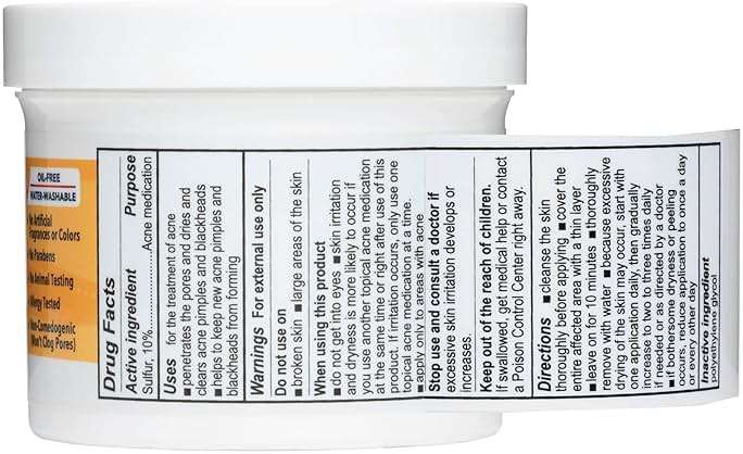 De La Cruz Sulfur Ointment - Cystic Acne Treatment for Face and Body - Daily 10 Min Spot Treatment Mask - Safe and Effective Game Changing Hormonal Acne Treatment that Clears Up Pimples 5.5 OZ. - Image 9