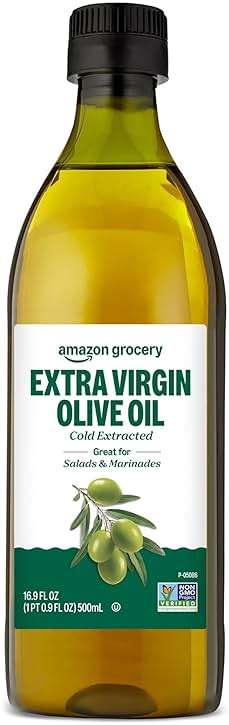 Amazon Grocery, Extra Virgin Olive Oil, 16.9 Fl Oz - Image 1