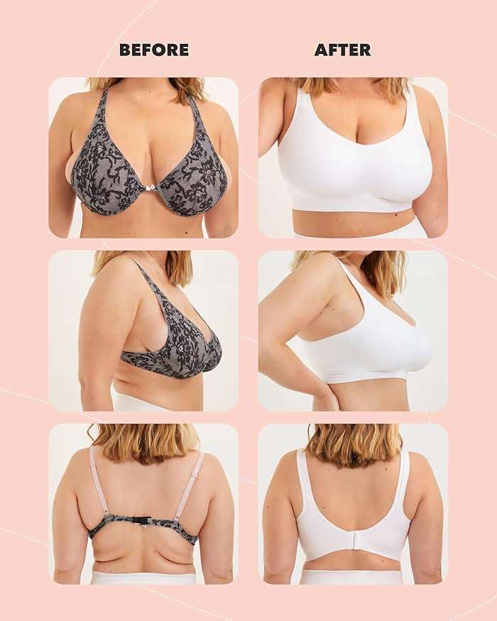 SHAPERMINT Wireless Bras for Women No Underwire – Small to Plus Size Bralettes with Support and Natural Lift - Image 6