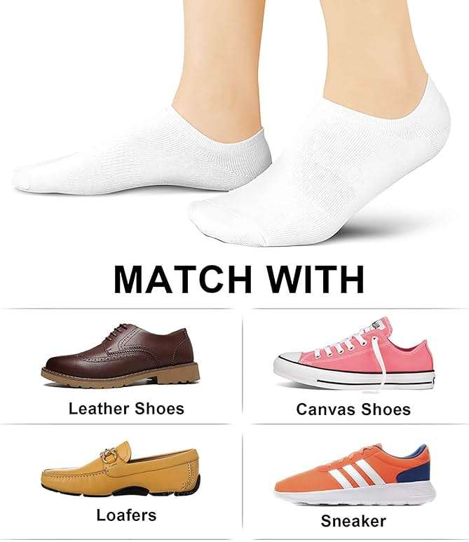 wernies No Show Socks Women Low Socks Non Slip Flat Boat Line 4/8 Pairs - Image 6