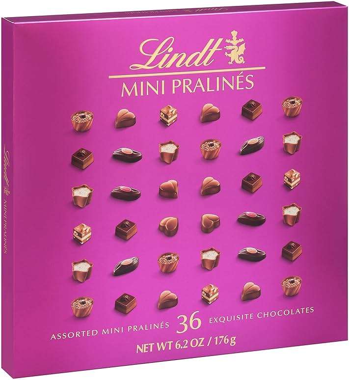 Lindt Mini Pralines, Assorted Chocolate Pralines with Premium Filling, Christmas Candy, 36 Count, 6.2 oz Box - Image 5