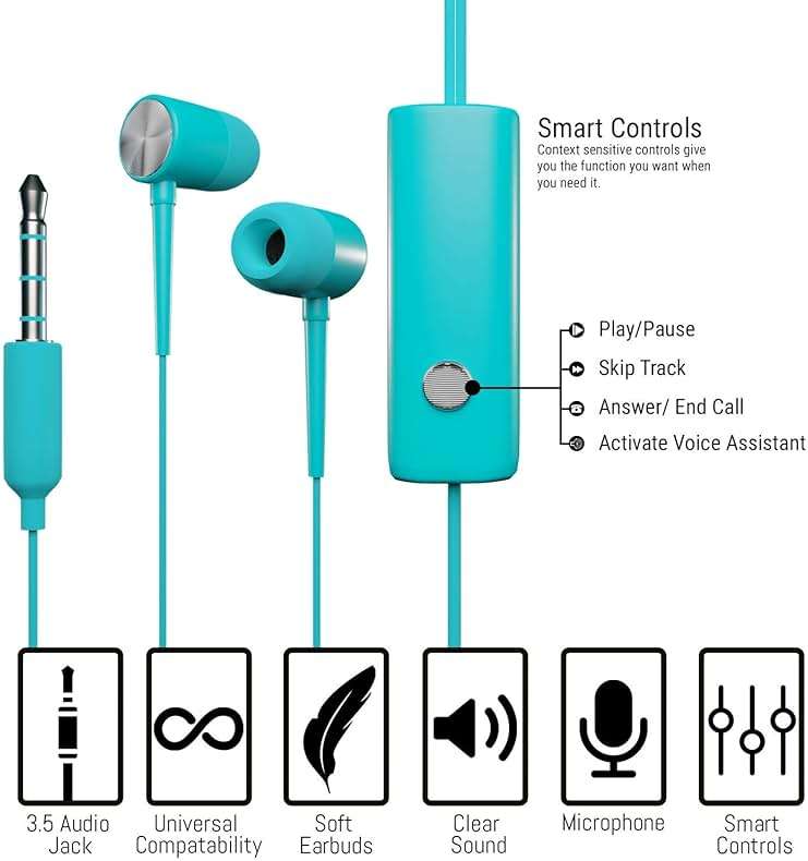 Orzly Switch Lite Accessories Bundle - Case & Screen Protector for Nintendo Switch Lite Console, USB Cable, Games Holder, Grip Case, Headphones, Thumb-Grip Pack & More (Gift Pack - Turquoise Blue) - Image 7