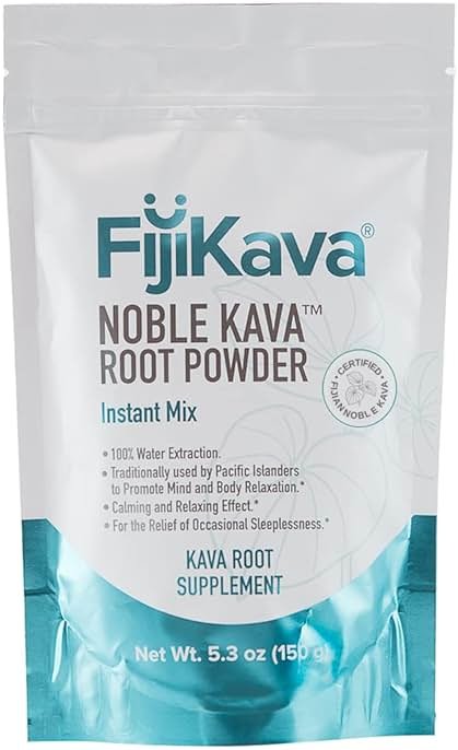 FijiKava Instant Kava Kava Powder 150g – Premium Kava Root Powder with High Kavalactone Content – Natural Relaxation Aid for Calmness, Stress Relief, and Sleep Support – Easy-to-Mix - Product Image