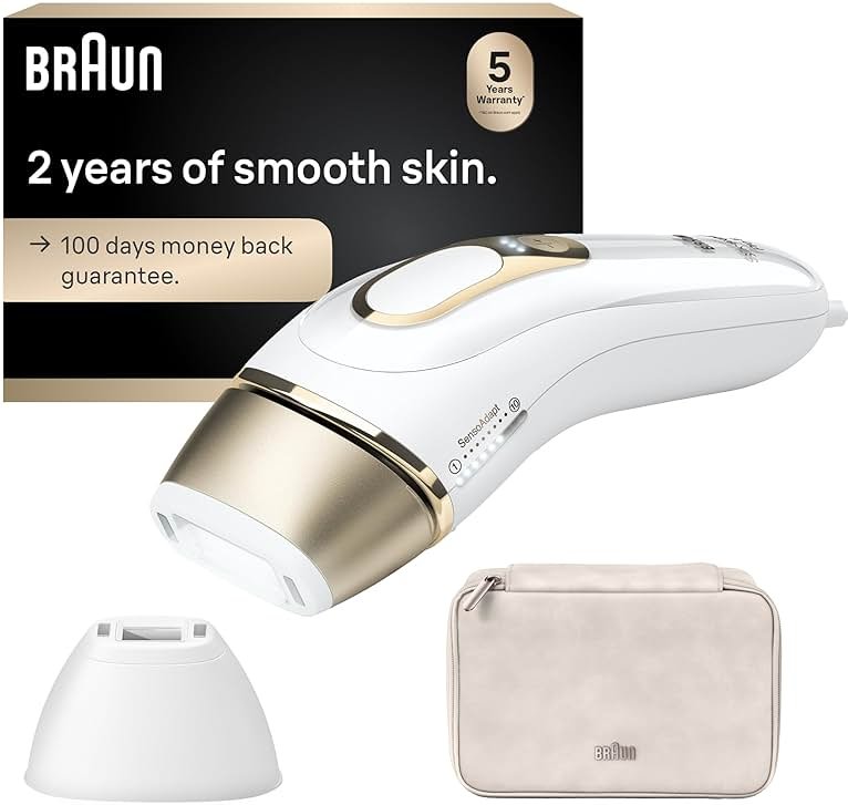 Braun IPL, Silk·Expert Pro 5, IPL Hair Removal for Women and Men, Permanent Laser Hair Reduction At-Home, 2 Heads, Pouch, IPL5137 - Product Image
