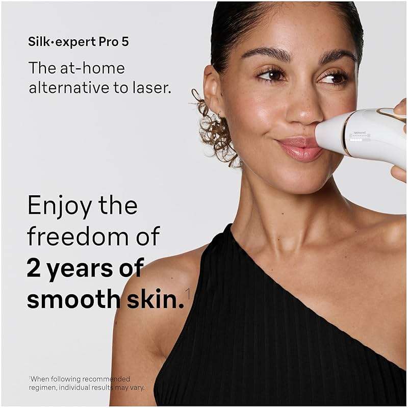 Braun IPL, Silk·Expert Pro 5, IPL Hair Removal for Women and Men, Permanent Laser Hair Reduction At-Home, 2 Heads, Pouch, IPL5137 - Image 2