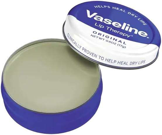 Vaseline Therapy Lip Balm Tin, Original, 0.6 Ounce (Pack of 3) - Image 2