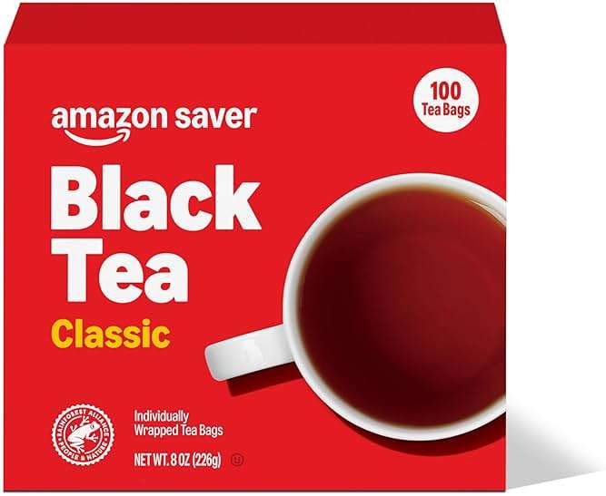 Amazon Saver, Classic Black Tea, 8 Oz, 100 Ct - Image 1