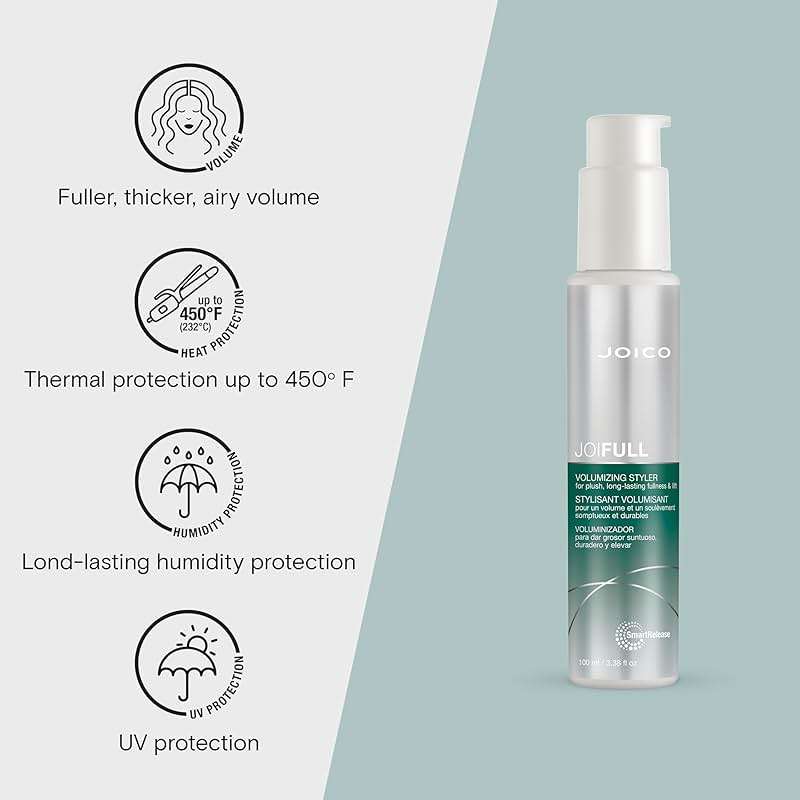 JoiFULL Volumizing Styler | For Fine, Thin Hair | Add Instant Body | Long-Lasting Volume & Texture | Protect Against Pollution | With Rice Protein & Bamboo Extract | 3.38 Fl Oz - Image 2