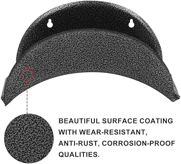 GARTOL Garden Hose Holder Heavy Duty Wall Mount, High Carbon Steel Hose Hanger for Outside Yard, Rust Proof - Image 4