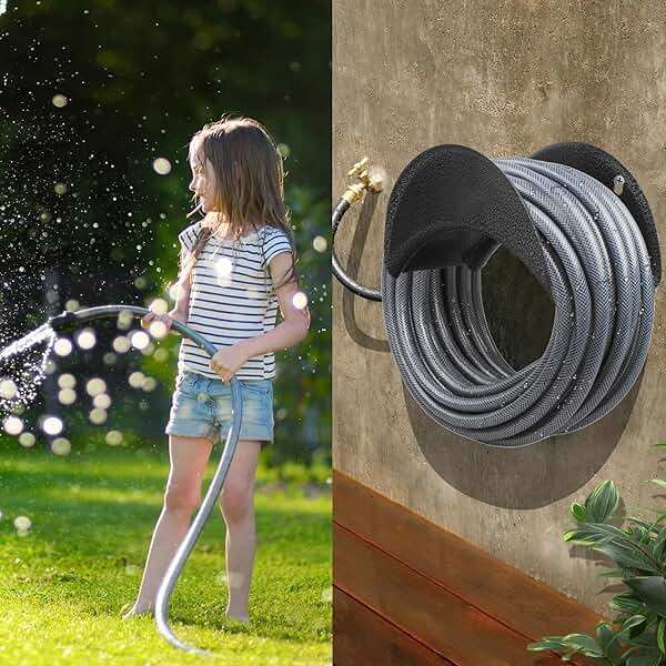 GARTOL Garden Hose Holder Heavy Duty Wall Mount, High Carbon Steel Hose Hanger for Outside Yard, Rust Proof - Image 5
