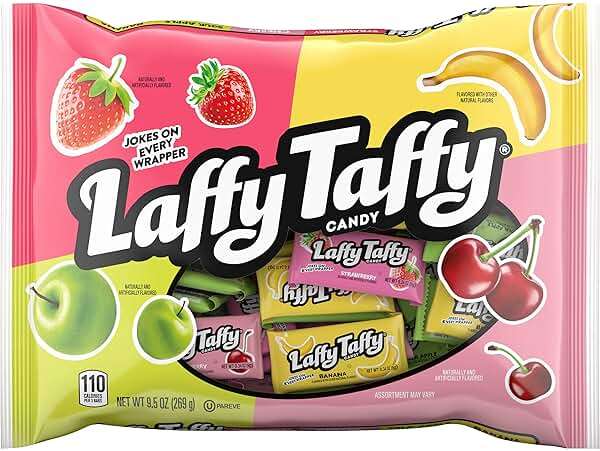 Laffy Taffy Candy, Assorted Mini Bars, 12 Ounce - Image 1