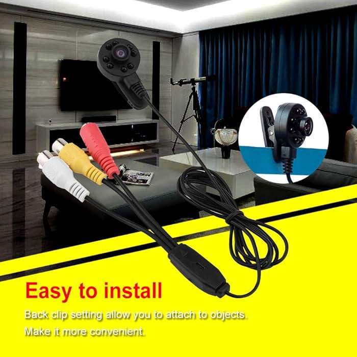 CCTV Camera, HD 60° Wide Angle Bird Box Camera, Wired CCTV Security Sureveillance Camera Support for IR Night Vision&PAL TV System, Analog AV - Image 4