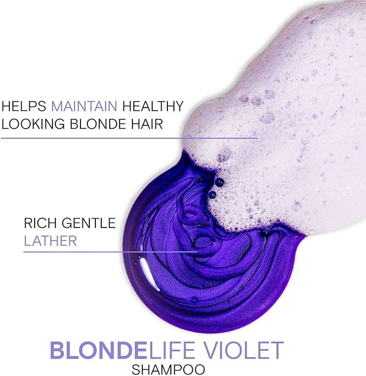 Joico Blonde Life Violet Shampoo | For Cool & Bright Blonde Hair | Neutralize Brassy Tones | Banish Yellow Tones | Boost Shine | Sulfate Free | With Monoi & Tamanu Oil - Image 3
