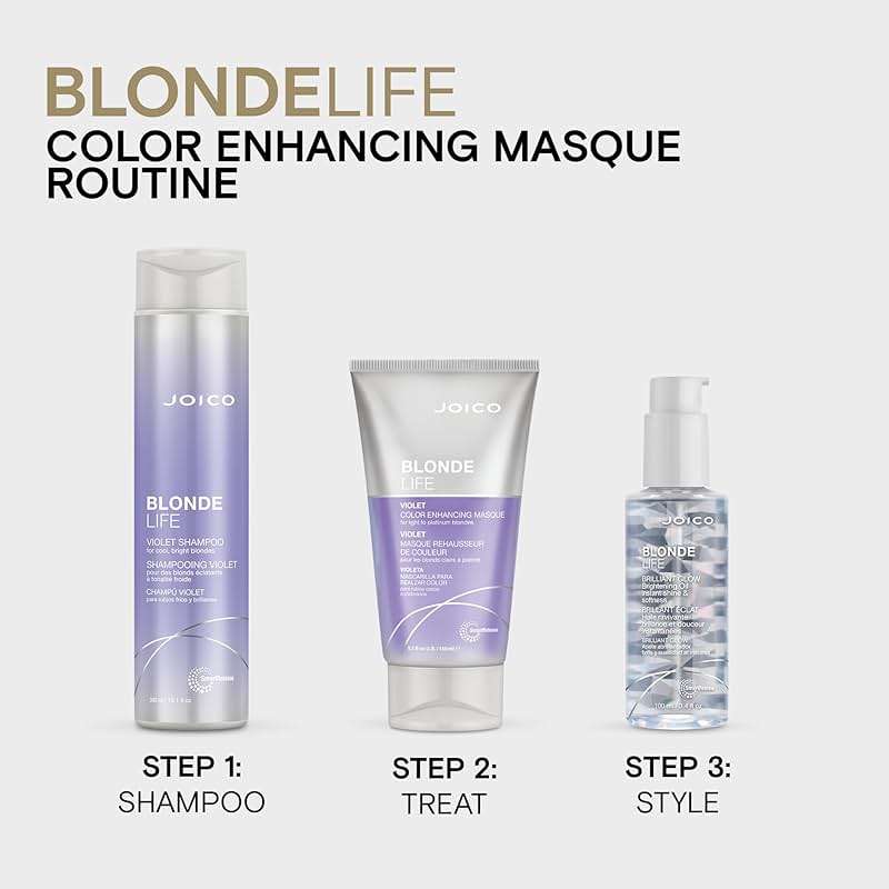 Joico Blonde Life Violet Shampoo | For Cool & Bright Blonde Hair | Neutralize Brassy Tones | Banish Yellow Tones | Boost Shine | Sulfate Free | With Monoi & Tamanu Oil - Image 5