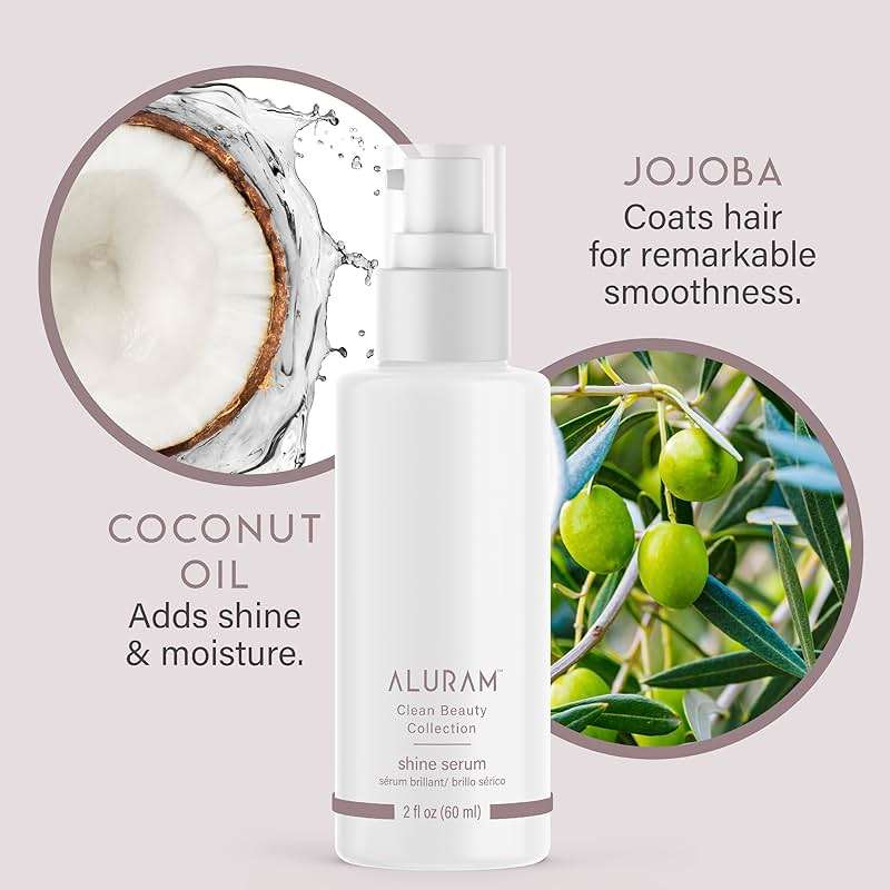 ALURAM Coconut Water Shine Serum, Frizz Elimination & Radiant Gloss for All Hair Types, 2 Fl Oz - Image 5