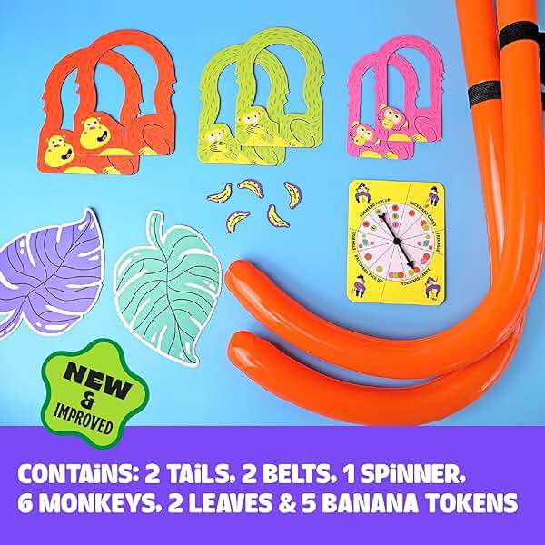 MCMILLER ENTERTAINMENT It’s Bananas – The Hilarious Monkey Tail Party Game for Adults & Families | Funny Indoor & Outdoor Game for Bachelorette Parties, Summer Parties, BBQs, Birthdays & Game Nights - Image 3